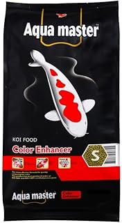Aqua Master Color Enhancer koi fish food 22 lb large pellets premium food for koi vivid color