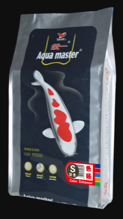 Aqua Master Color Enhancer koi fish food 22 lb small pellets ISO-9001/9002 quality high protein
