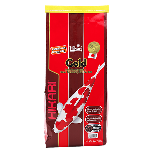 Hikari Gold medium floating pellets 5 kg koi food bag