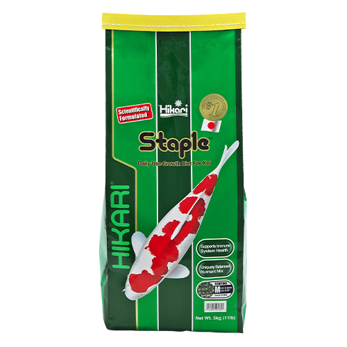 Hikari Staple 5 kg Medium Pellet bag – food for koi floating pellets