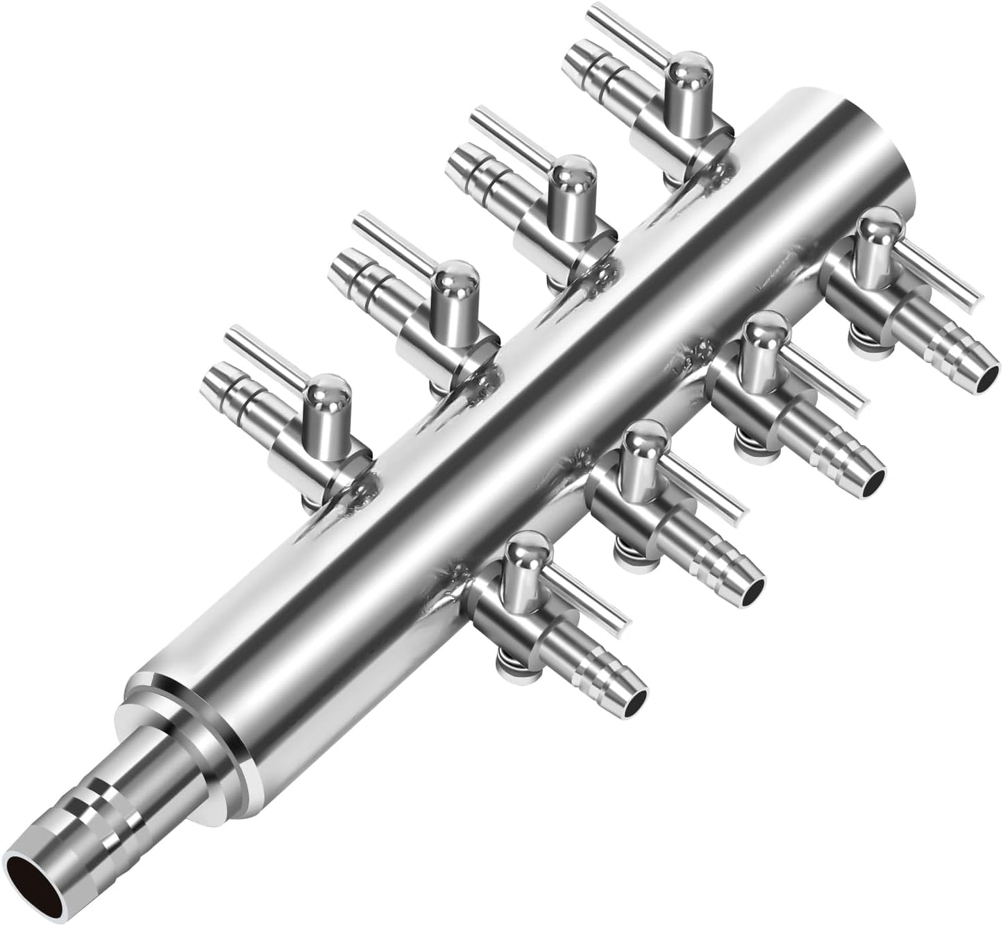 Aquarium Air Valve 8 Way Inline Manifold Air Flow Pump Tubing Splitter Lever Control Valve