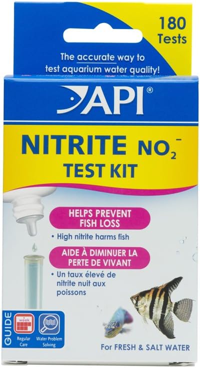 API Nitrite (NO2) Test Kit for Ponds, 0 to 5 ppm, 180 Tests