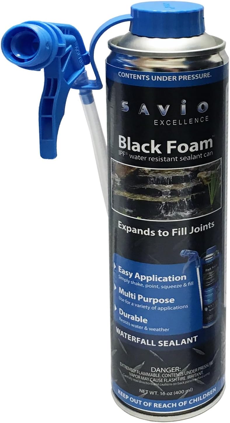 Savio 16 oz. Black Foam with Straw Applicator - BF400