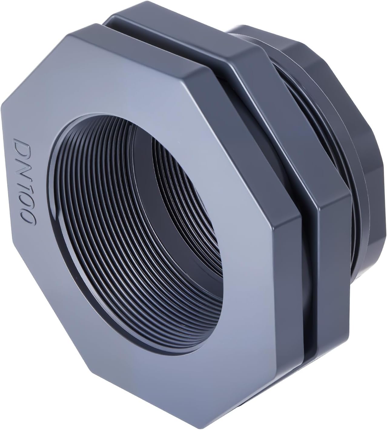 4" Heavy-Duty PVC Bulkhead Fitting with EPDM Washer