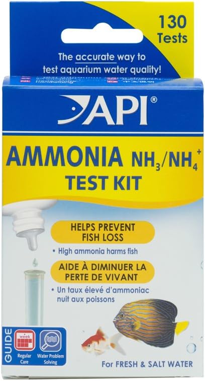 API Ammonia (NH3) Test Kit for Ponds & Aquariums, 130 Tests