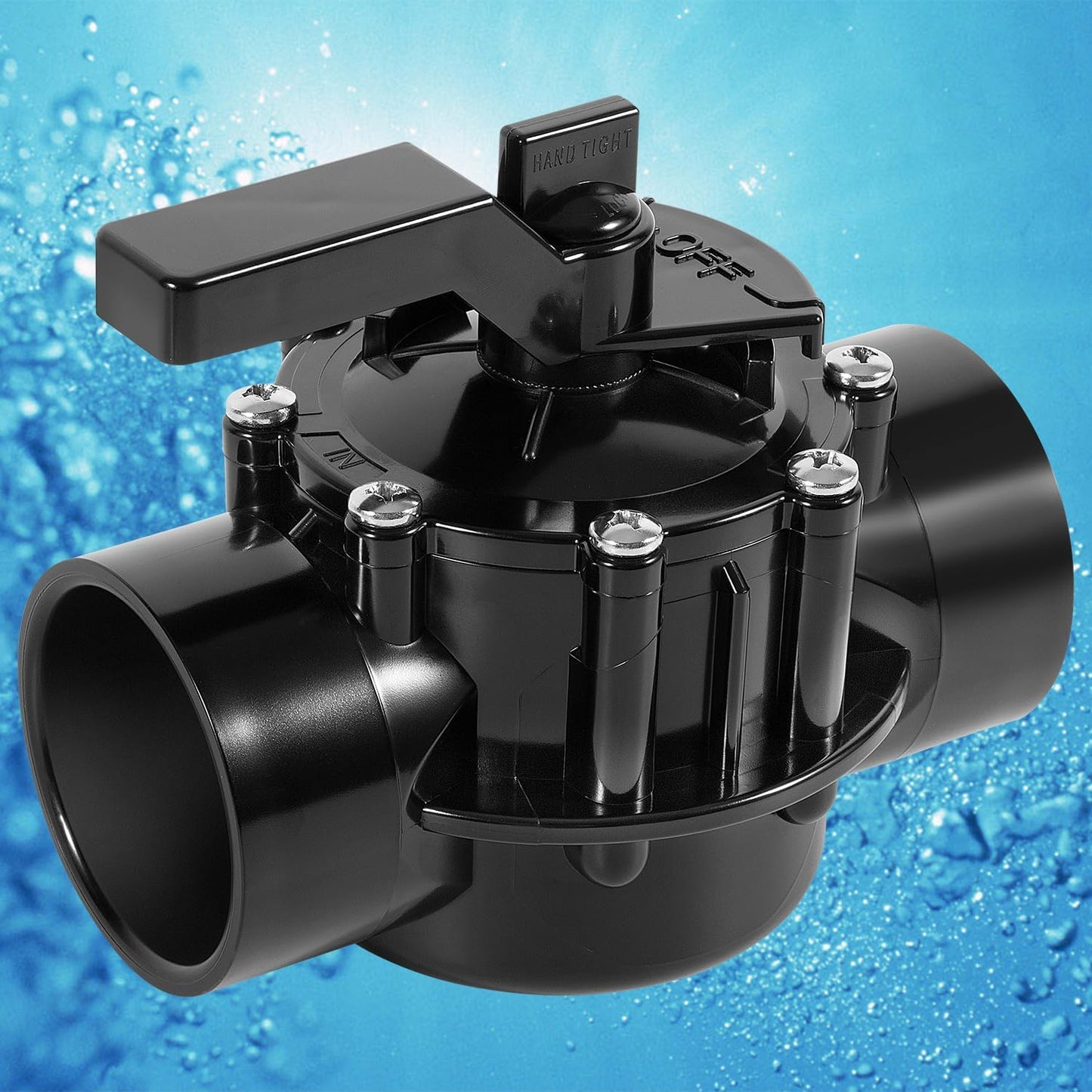 Pool Diverter Valve 2 Way 2 Inch Replacement (Black)