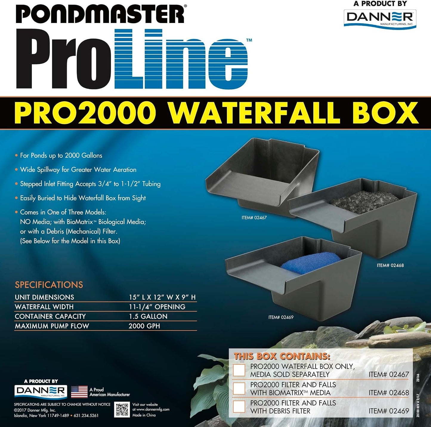 Pondmaster Pro Line Waterfall Box
