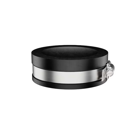 Flexible PVC Pipe Cap with Stainless Clamp – 1-1/2" to 4"
