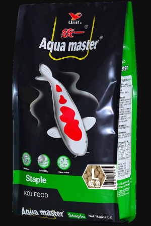 Aqua Master koi fish food 2.2 lb large pellets – staple diet for koi color