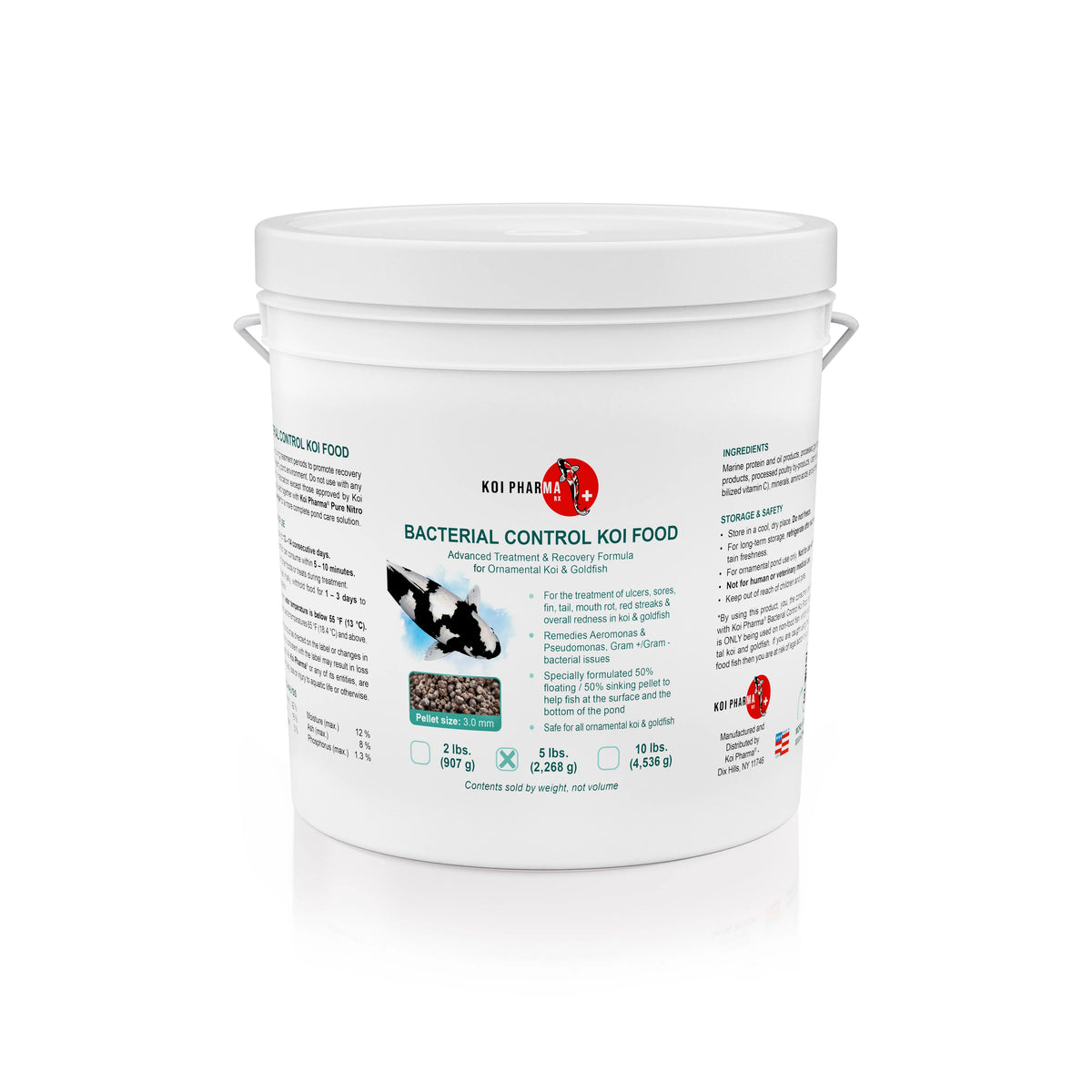 Bacterial Control Koi Food - Bacterial Disease Neutralizer