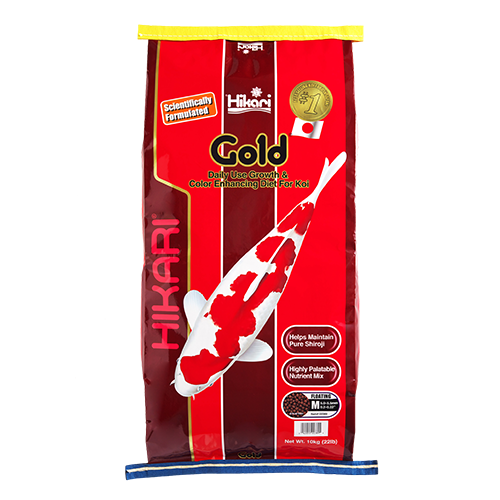 Hikari Gold medium floating pellets 10 kg koi food bag