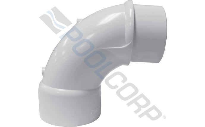 Lasco PVC 2" White Slip x SP Sweep Elbow