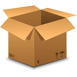 Open cardboard shipping box, representing the insulated Koi Express Box used to ship live koi