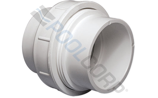 Waterway 2 inch slip by slip self-aligning PVC union assembly, white