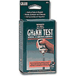API GH and KH general and carbonate hardness test kit shown in its gray retail box